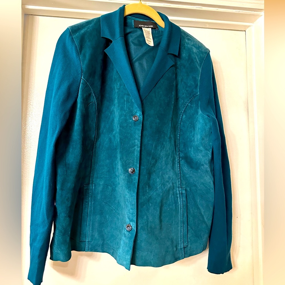 Jones New York Leather jacket size L